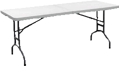 8ft Table- white